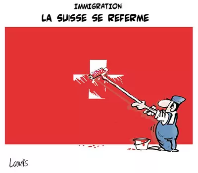Dessin de Lounis, paru dans le Jour d'Algérie le 11 févriver 2014