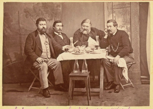 Gustave Courbet à Bulle avec des amis